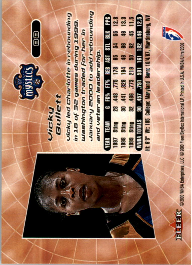 2000 Ultra WNBA Basketball Part 1 Main Set Cards #1 to #150 - Picture 172 of 290