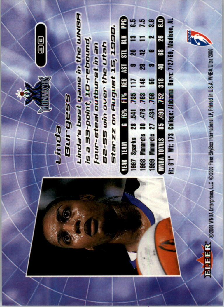 2000 Ultra WNBA Basketball Part 1 Main Set Cards #1 to #150 - Picture 176 of 290