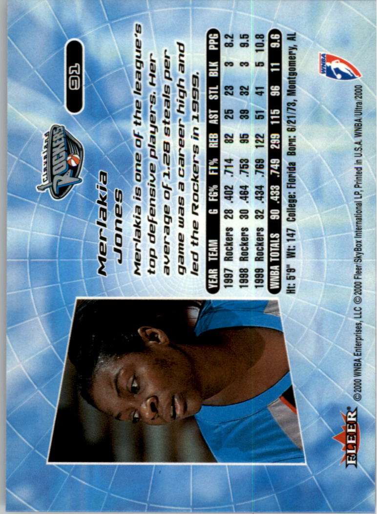 2000 Ultra WNBA Basketball Part 1 Main Set Cards #1 to #150 - Picture 178 of 290