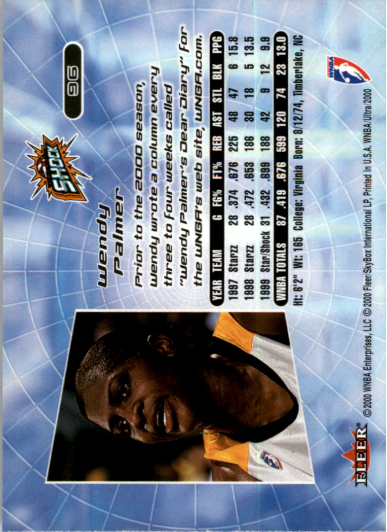 2000 Ultra WNBA Basketball Part 1 Main Set Cards #1 to #150 - Picture 188 of 290