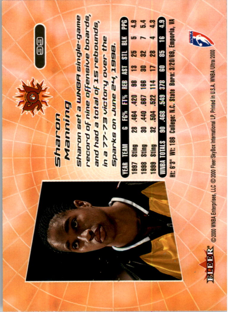2000 Ultra WNBA Basketball Part 1 Main Set Cards #1 to #150 - Picture 194 of 290