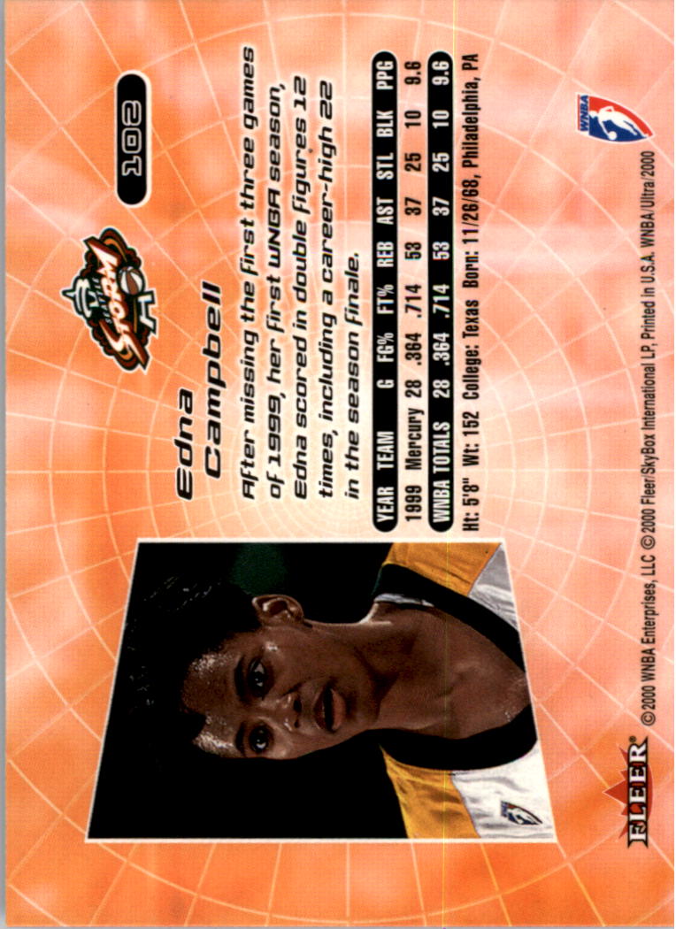 2000 Ultra WNBA Basketball Part 1 Main Set Cards #1 to #150 - Picture 200 of 290