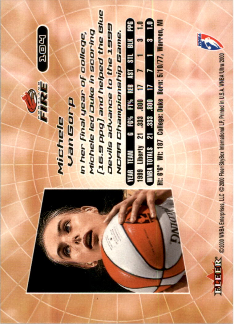 2000 Ultra WNBA Basketball Part 1 Main Set Cards #1 to #150 - Picture 204 of 290