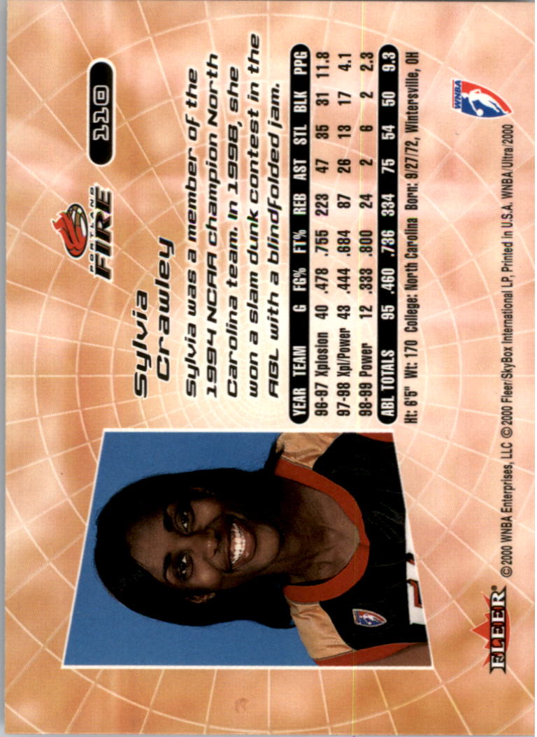 2000 Ultra WNBA Basketball Part 1 Main Set Cards #1 to #150 - Picture 216 of 290