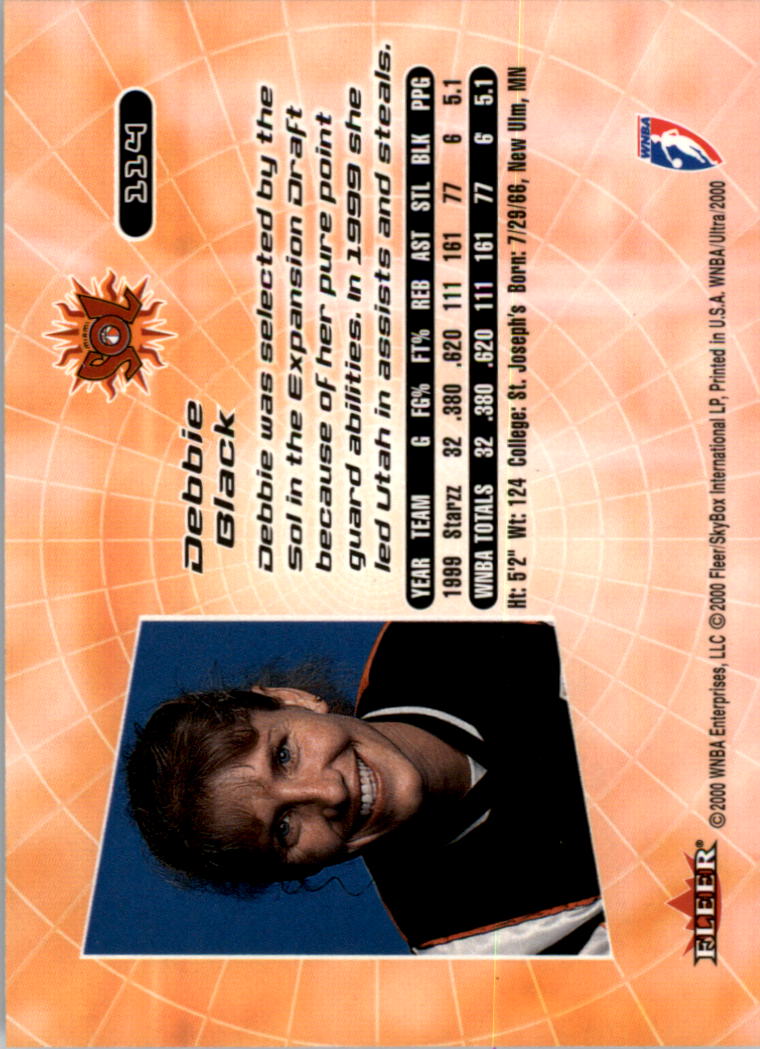 2000 Ultra WNBA Basketball Part 1 Main Set Cards #1 to #150 - Picture 224 of 290