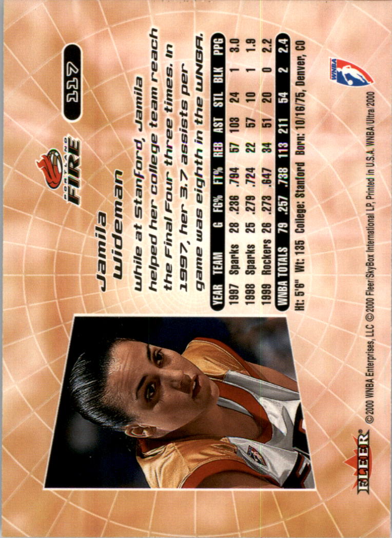 2000 Ultra WNBA Basketball Part 1 Main Set Cards #1 to #150 - Picture 230 of 290