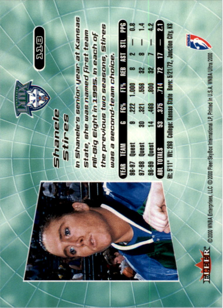2000 Ultra WNBA Basketball Part 1 Main Set Cards #1 to #150 - Picture 232 of 290