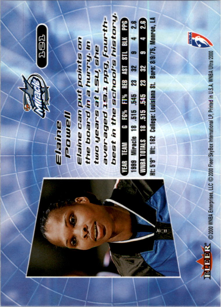 2000 Ultra WNBA Basketball Part 1 Main Set Cards #1 to #150 - Picture 238 of 290