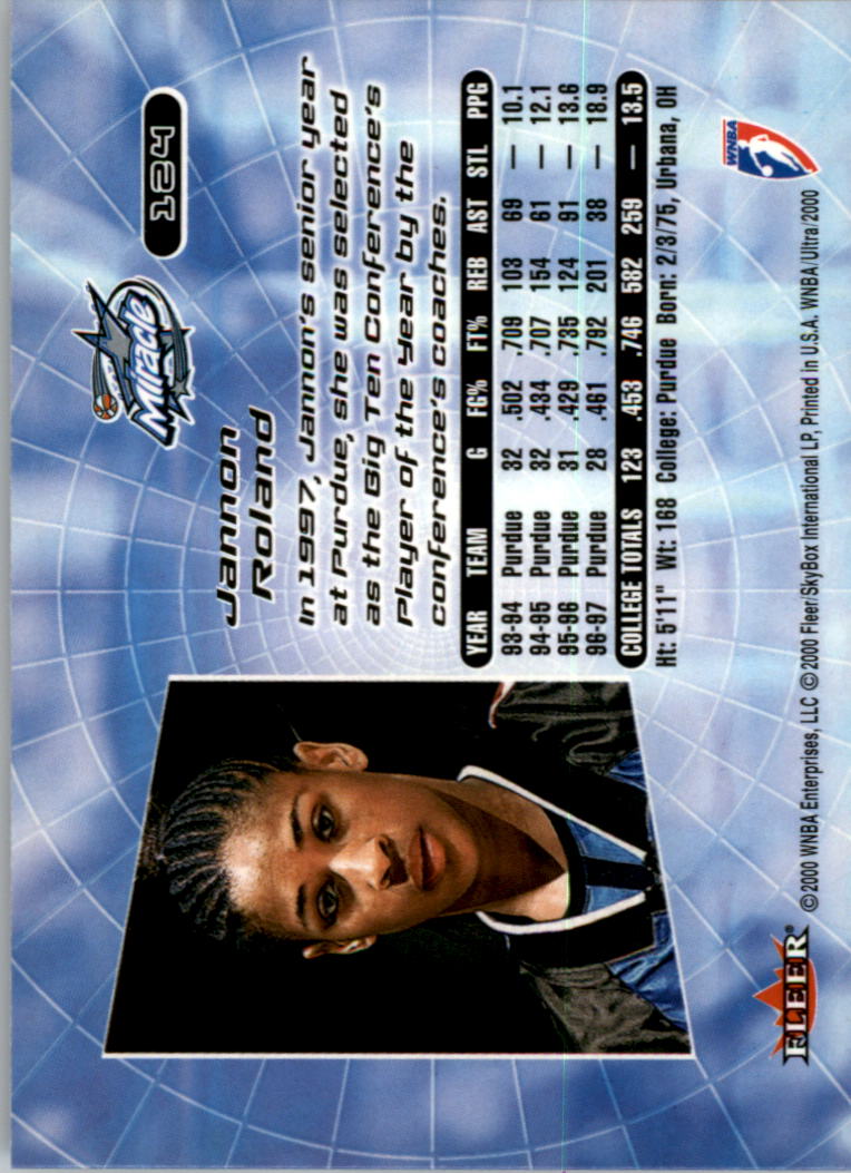 2000 Ultra WNBA Basketball Part 1 Main Set Cards #1 to #150 - Picture 244 of 290