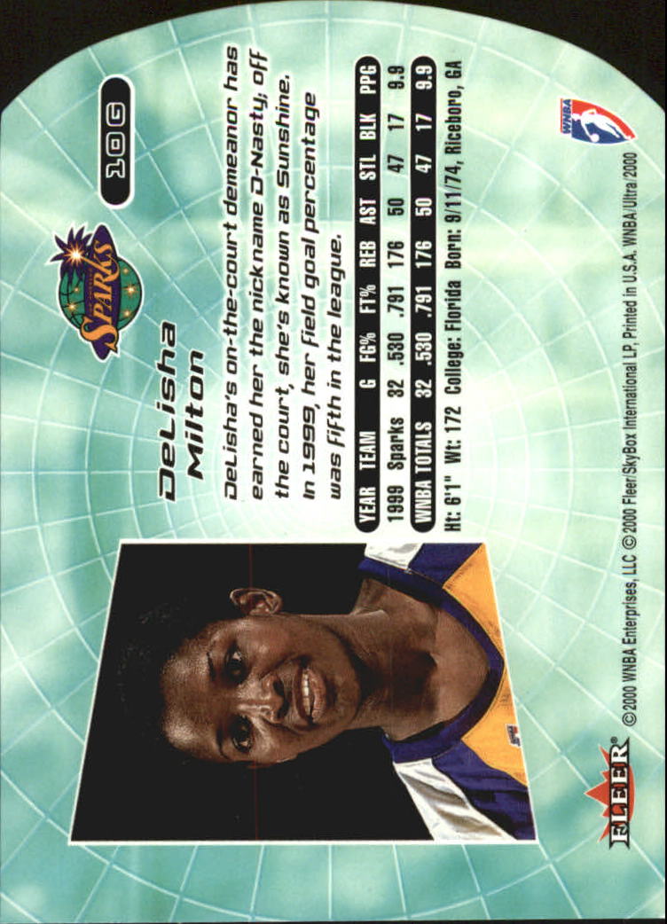 2000 Ultra WNBA Basketball Part 2 Autograph, Insert and Parallel Cards - Picture 33 of 172