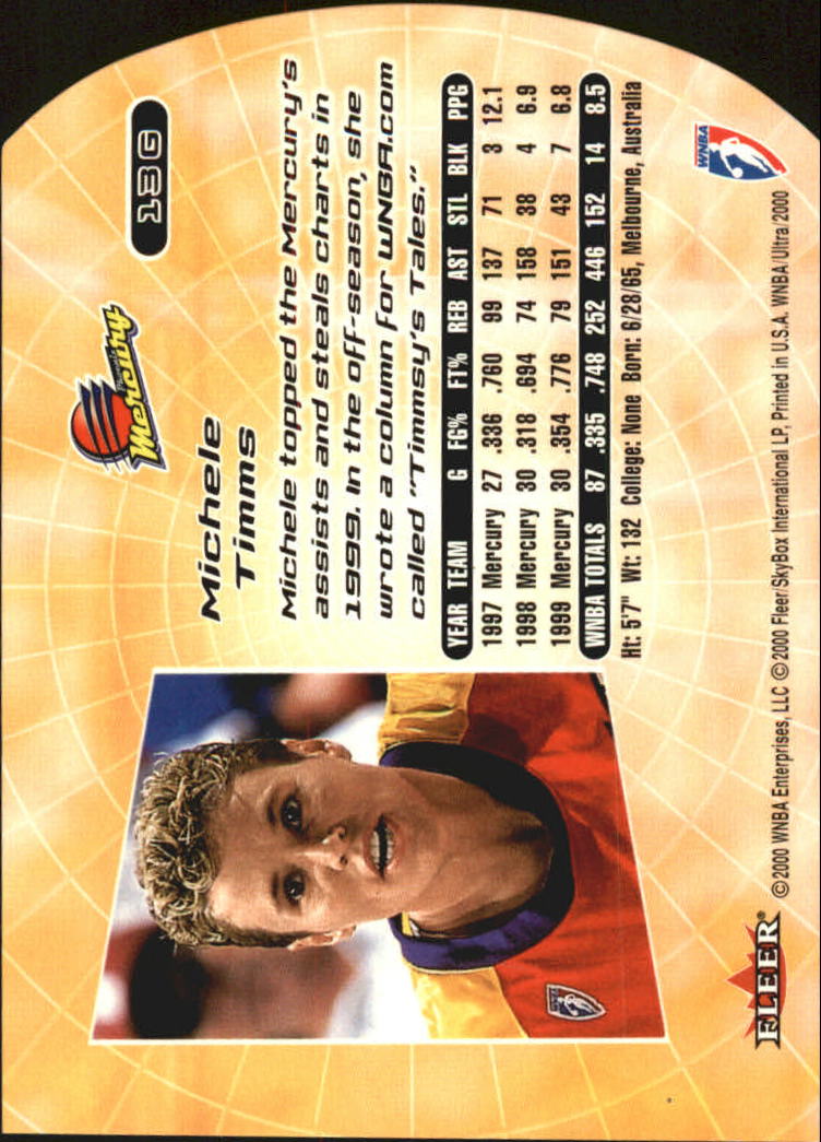 2000 Ultra WNBA Basketball Part 2 Autograph, Insert and Parallel Cards - Picture 35 of 172