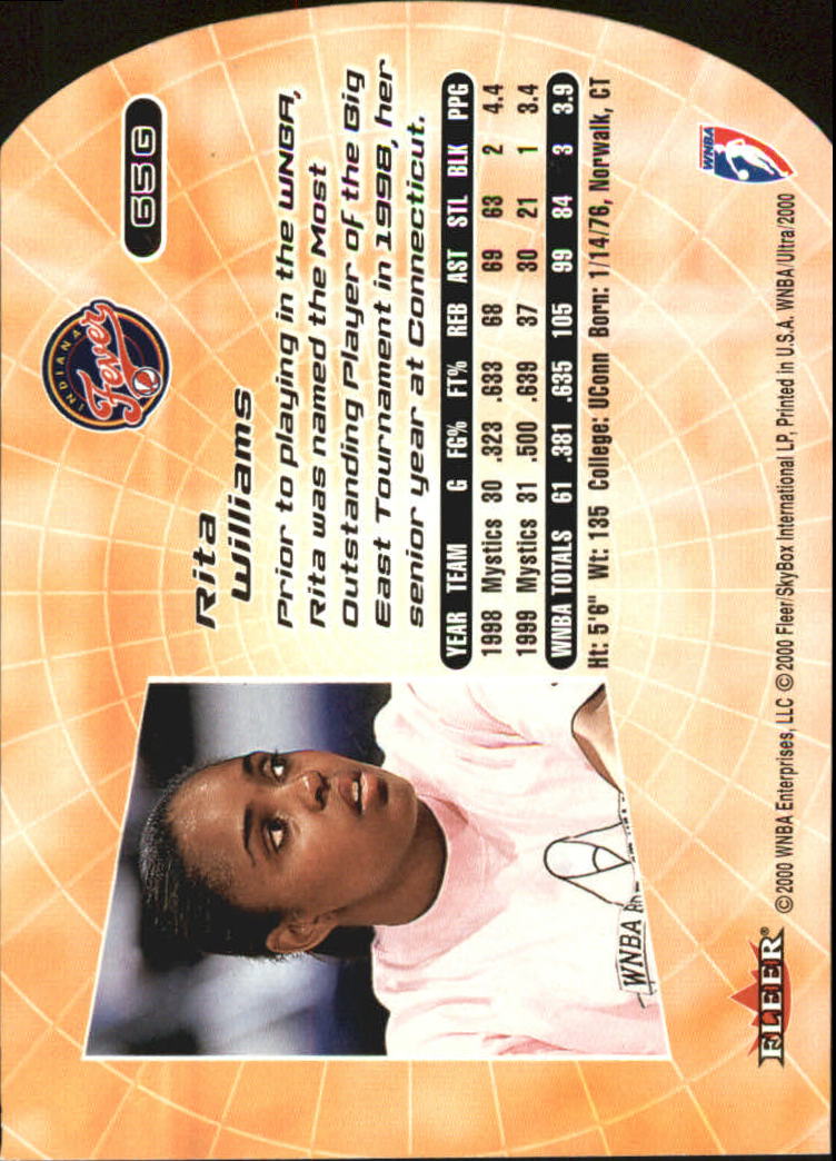 2000 Ultra WNBA Basketball Part 2 Autograph, Insert and Parallel Cards - Picture 65 of 172