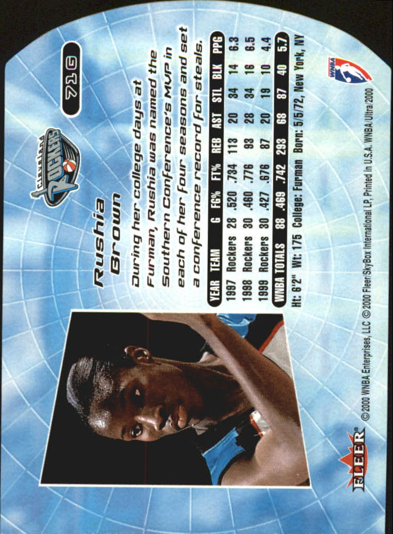 2000 Ultra WNBA Basketball Part 2 Autograph, Insert and Parallel Cards - Picture 69 of 172