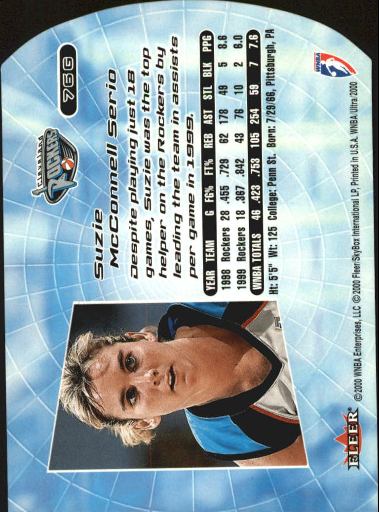 2000 Ultra WNBA Basketball Part 2 Autograph, Insert and Parallel Cards - Picture 75 of 172
