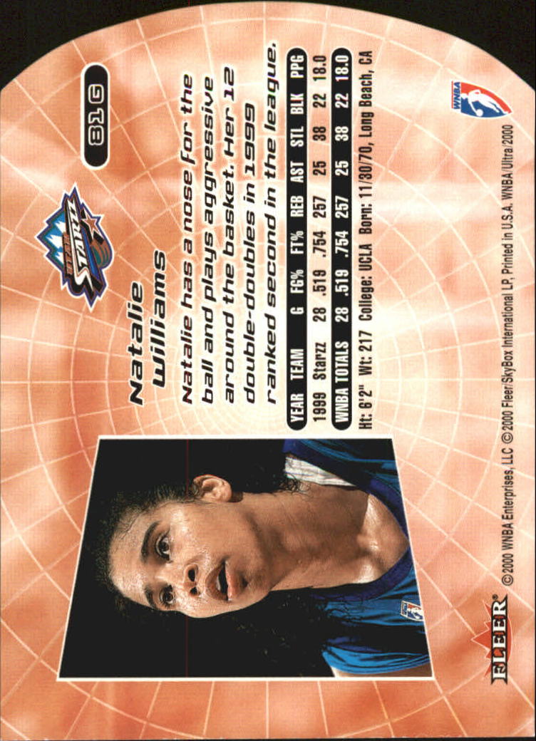 2000 Ultra WNBA Basketball Part 2 Autograph, Insert and Parallel Cards - Picture 77 of 172