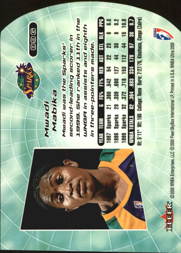 2000 Ultra WNBA Basketball Part 2 Autograph, Insert and Parallel Cards - Picture 85 of 172