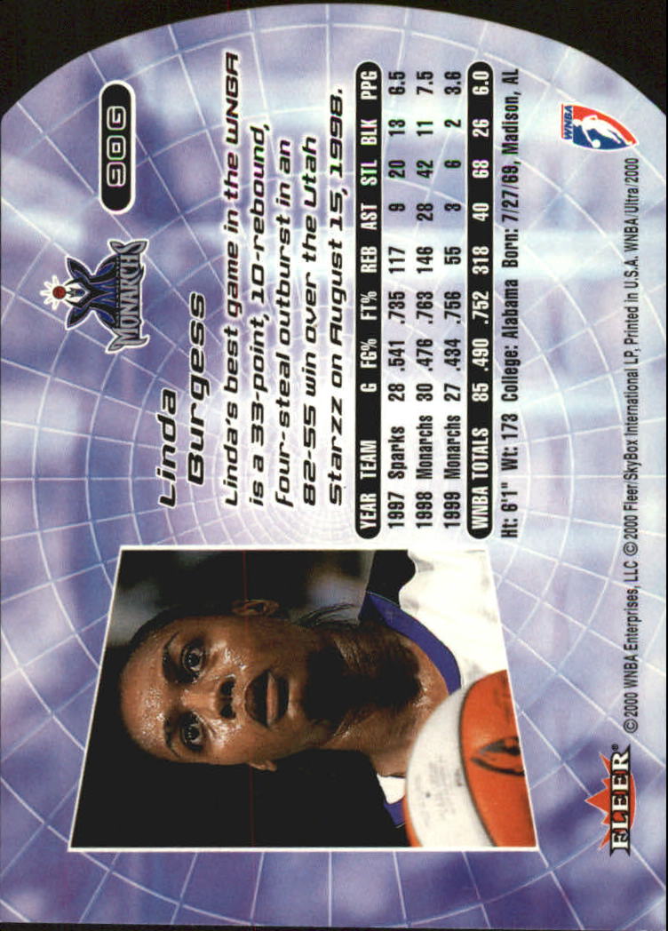 2000 Ultra WNBA Basketball Part 2 Autograph, Insert and Parallel Cards - Picture 87 of 172