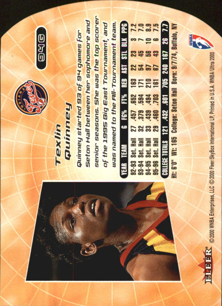 2000 Ultra WNBA Basketball Part 2 Autograph, Insert and Parallel Cards - Picture 91 of 172