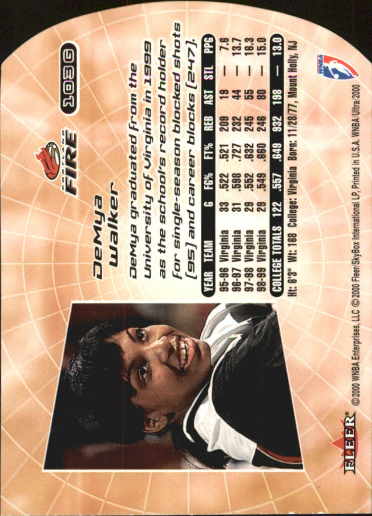 2000 Ultra WNBA Basketball Part 2 Autograph, Insert and Parallel Cards - Picture 101 of 172