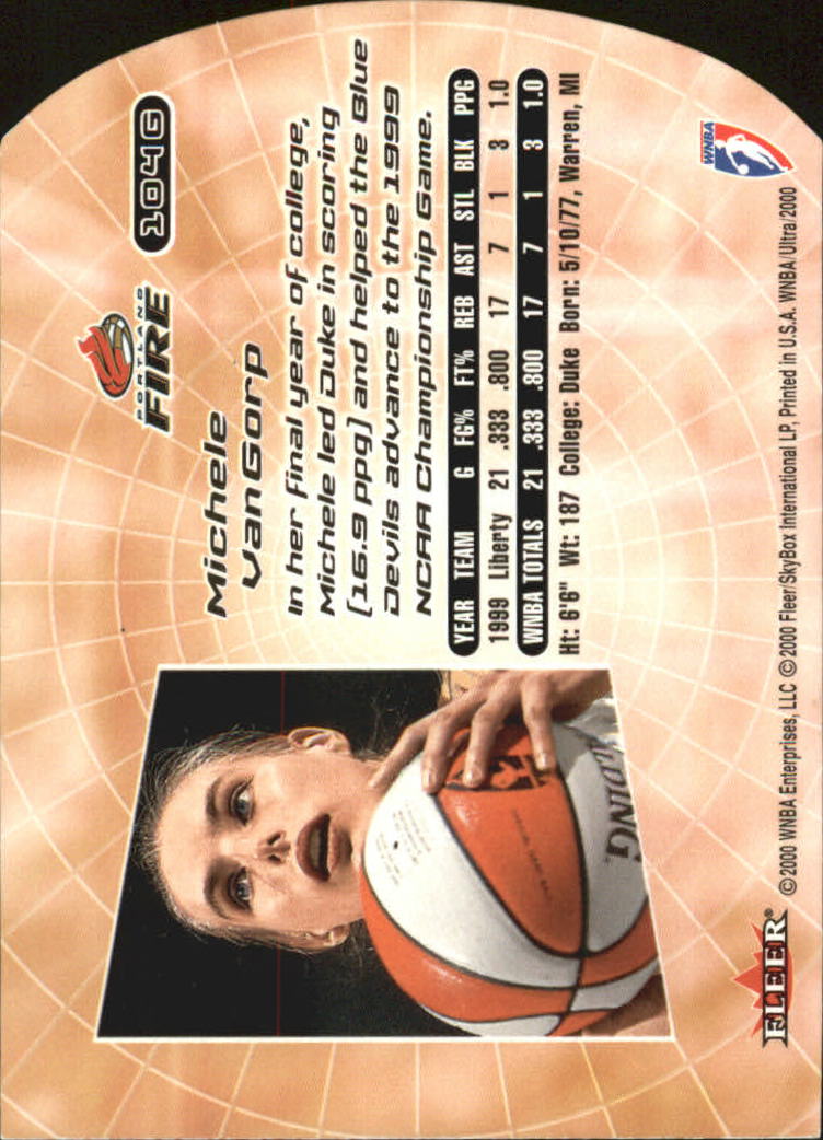 2000 Ultra WNBA Basketball Part 2 Autograph, Insert and Parallel Cards - Picture 103 of 172