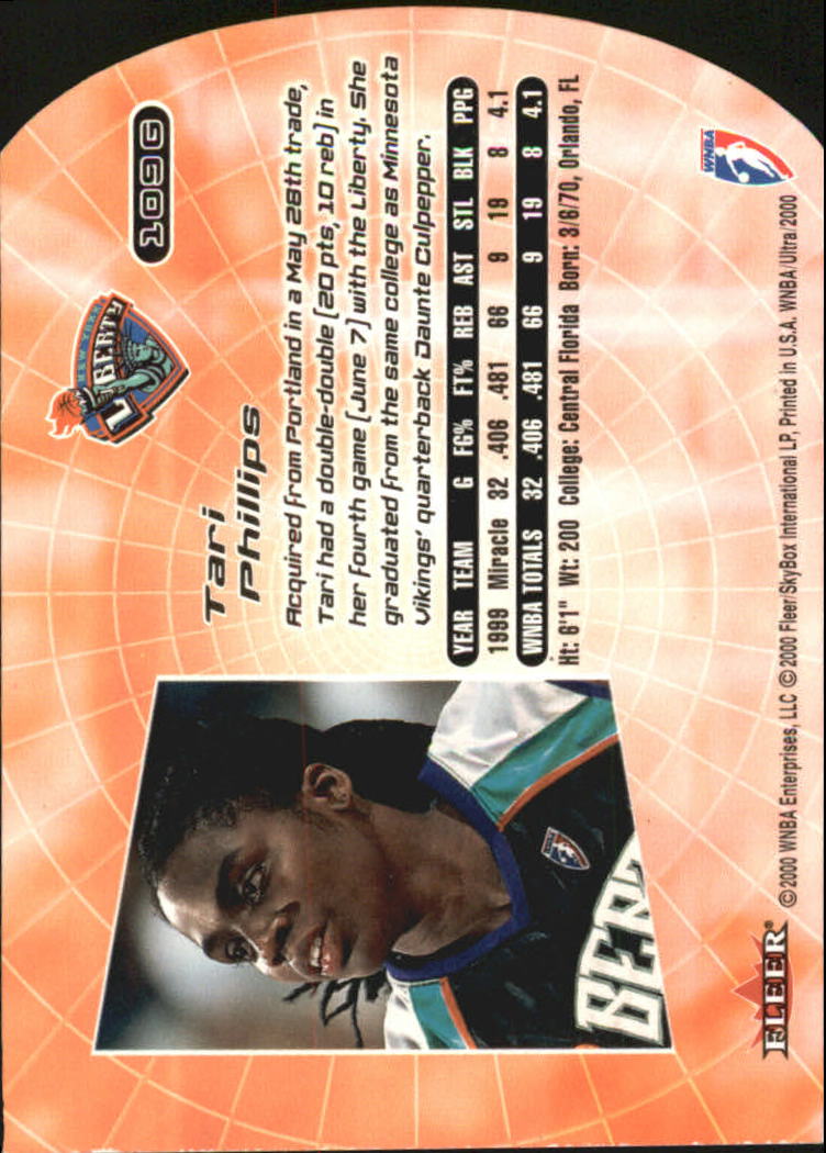 2000 Ultra WNBA Basketball Part 2 Autograph, Insert and Parallel Cards - Picture 113 of 172