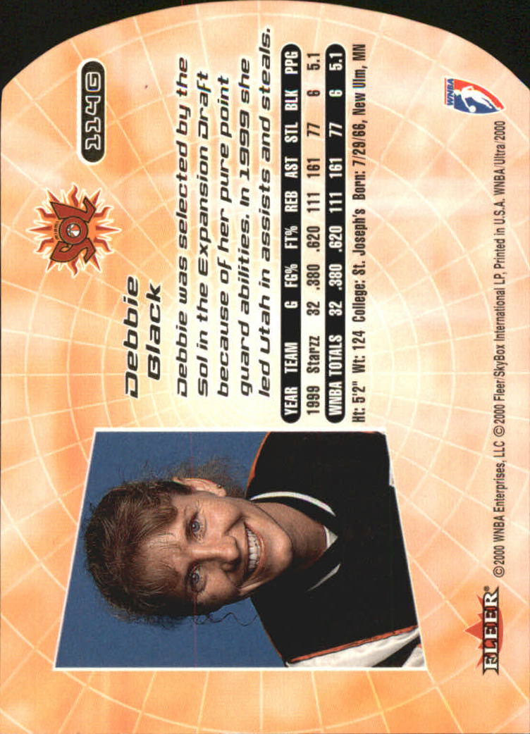 2000 Ultra WNBA Basketball Part 2 Autograph, Insert and Parallel Cards - Picture 123 of 172