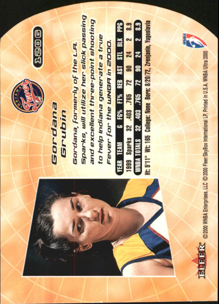 2000 Ultra WNBA Basketball Part 2 Autograph, Insert and Parallel Cards - Picture 135 of 172