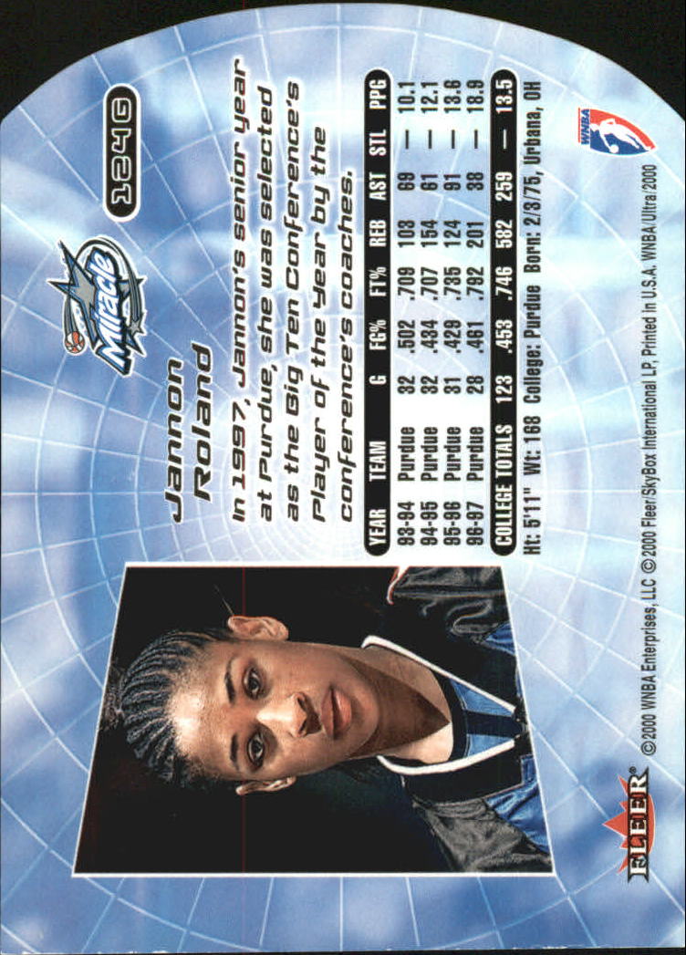 2000 Ultra WNBA Basketball Part 2 Autograph, Insert and Parallel Cards - Picture 143 of 172