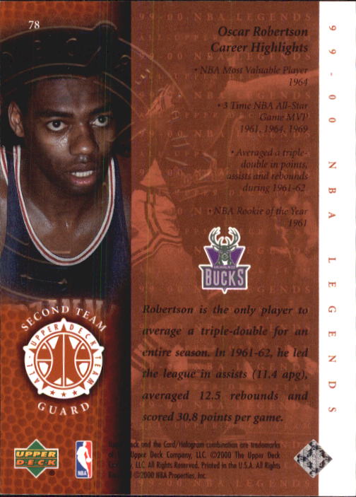 2000 Century Legends (Upper Deck) Basketball - Picture 147 of 217