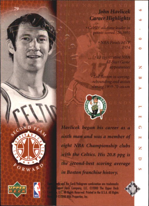 2000 Century Legends (Upper Deck) Basketball - Picture 149 of 217