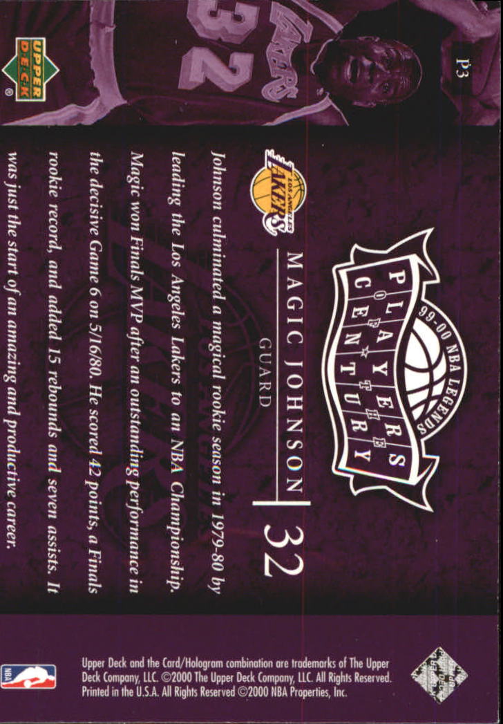 2000 Century Legends (Upper Deck) Basketball - Picture 189 of 217