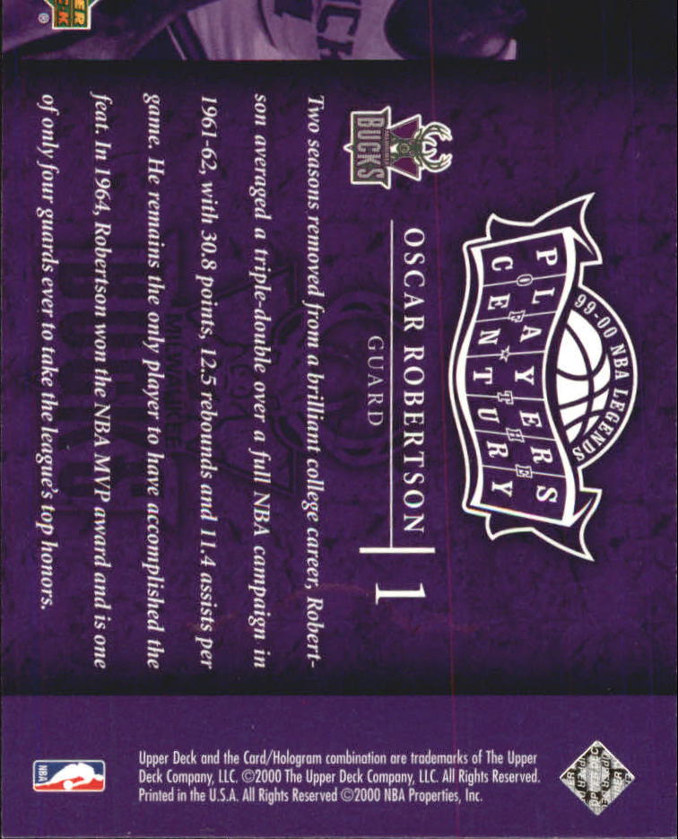 2000 Century Legends (Upper Deck) Basketball - Picture 193 of 217