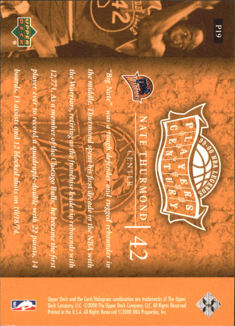 2000 Century Legends (Upper Deck) Basketball - Picture 209 of 217