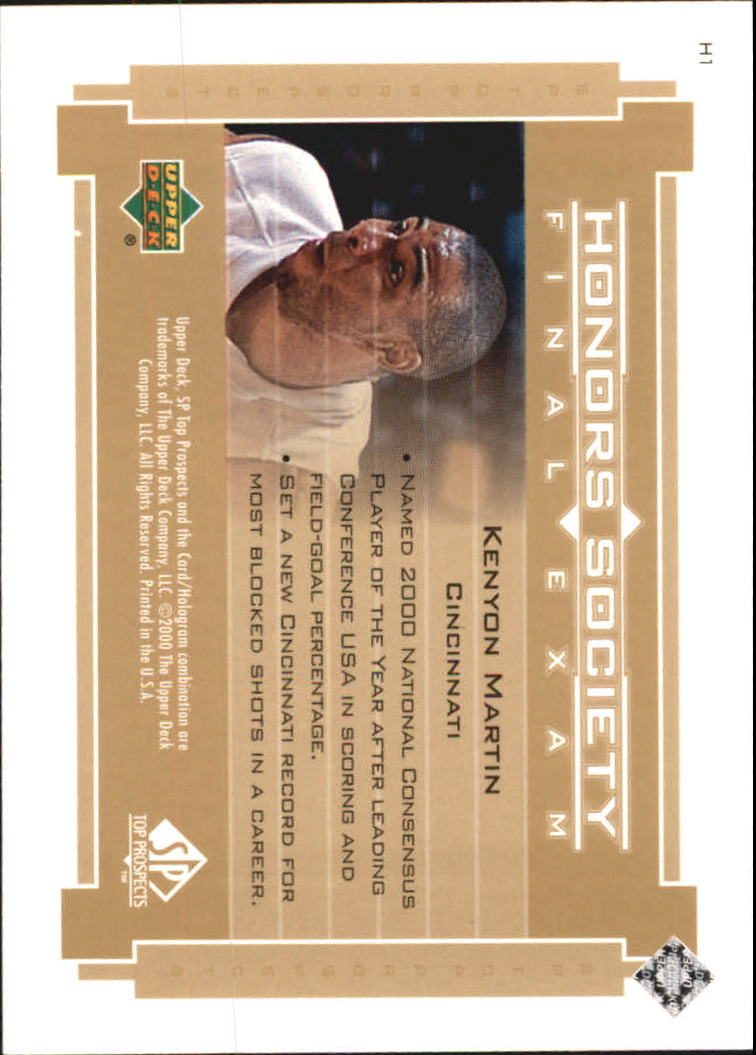 2000 SP Top Prospects (Upper Deck) Basketball - Picture 94 of 100