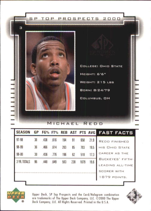 2000 SP Top Prospects (Upper Deck) Basketball - Picture 7 of 100