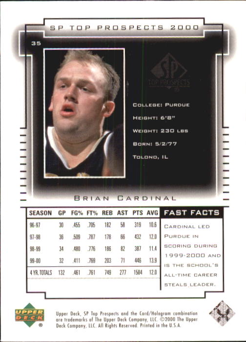 2000 SP Top Prospects (Upper Deck) Basketball - Picture 69 of 100