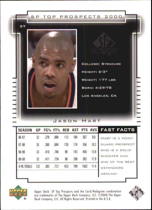 2000 SP Top Prospects (Upper Deck) Basketball - Picture 73 of 100