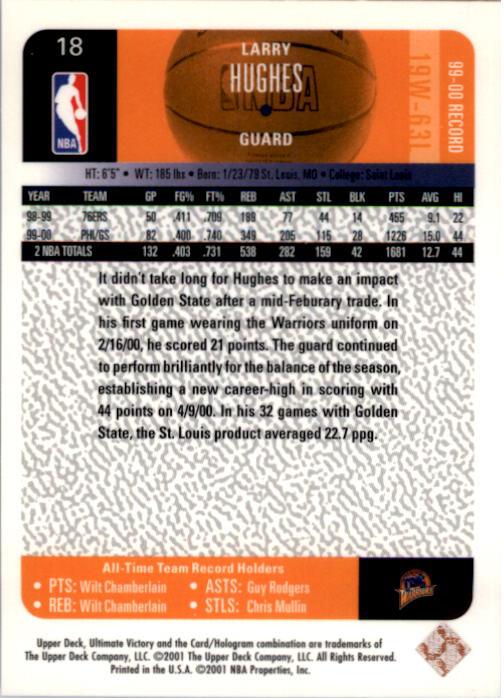 2000/2001 Ultimate Victory (Upper Deck) Basketball - Picture 33 of 129