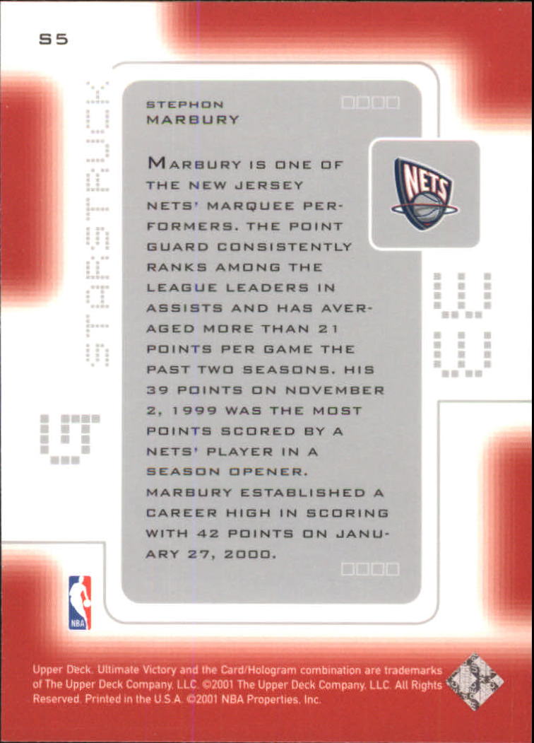 2000/2001 Ultimate Victory (Upper Deck) Basketball - Picture 115 of 129