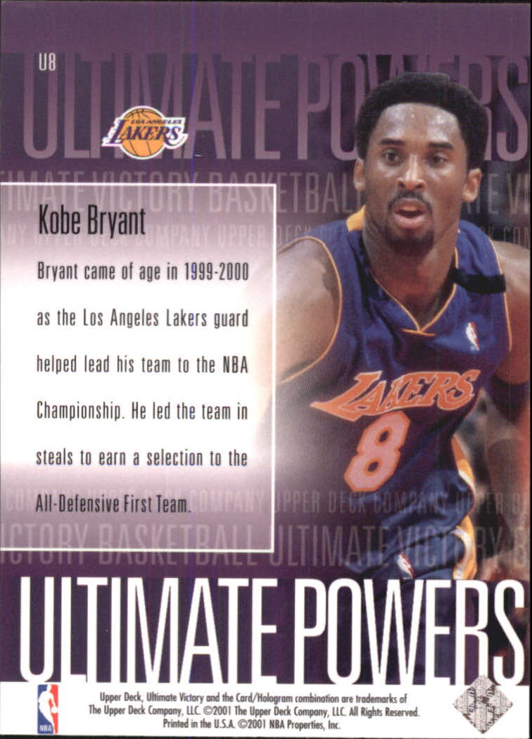 2000/2001 Ultimate Victory (Upper Deck) Basketball - Picture 125 of 129