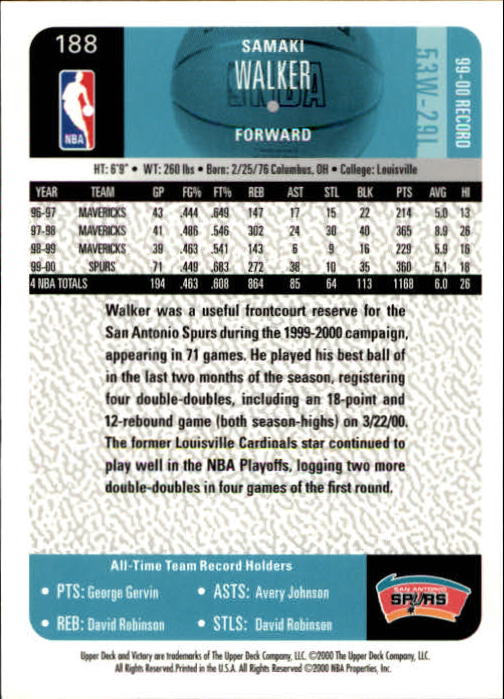 2000/2001 Victory (Upper Deck) Basketball - Picture 13 of 23