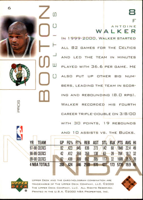 2000/2001 Pros and Prospects (Upper Deck) Basketball - Picture 13 of 221