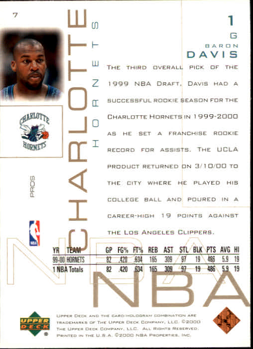 2000/2001 Pros and Prospects (Upper Deck) Basketball - Picture 15 of 221
