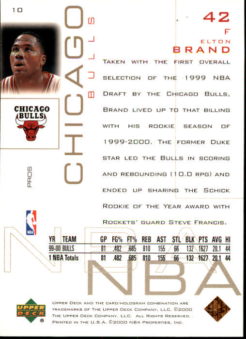 2000/2001 Pros and Prospects (Upper Deck) Basketball - Picture 21 of 221