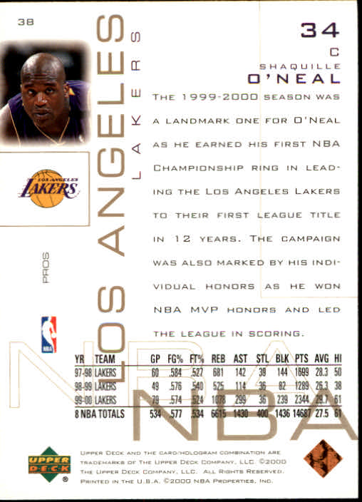 2000/2001 Pros and Prospects (Upper Deck) Basketball - Picture 75 of 221