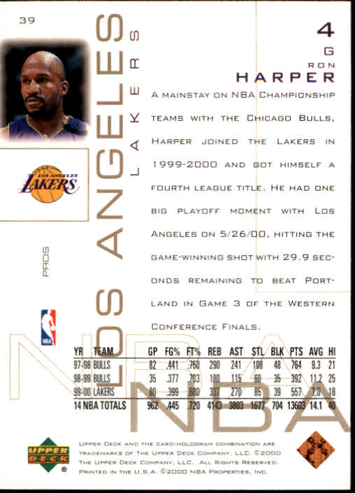 2000/2001 Pros and Prospects (Upper Deck) Basketball - Picture 77 of 221