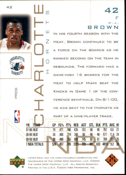 2000/2001 Pros and Prospects (Upper Deck) Basketball - Picture 83 of 221