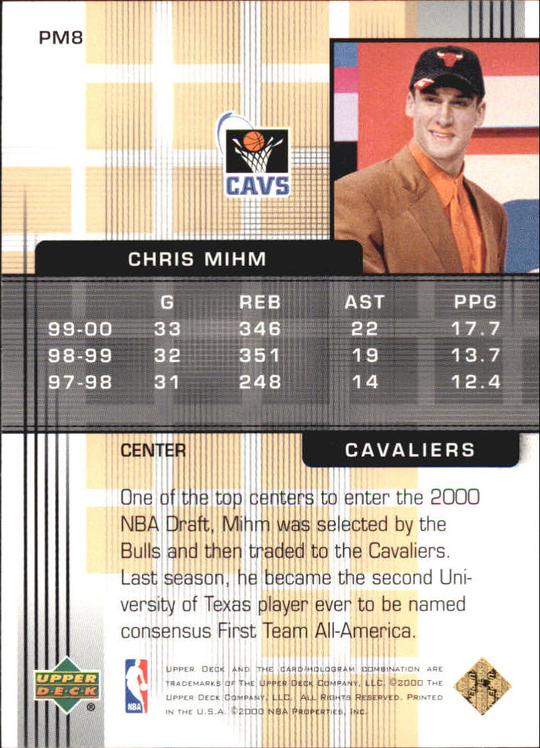 2000/2001 Pros and Prospects (Upper Deck) Basketball - Picture 201 of 221