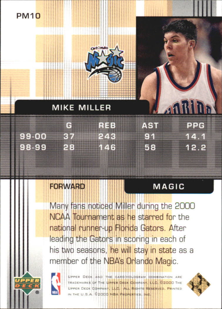 2000/2001 Pros and Prospects (Upper Deck) Basketball - Picture 203 of 221