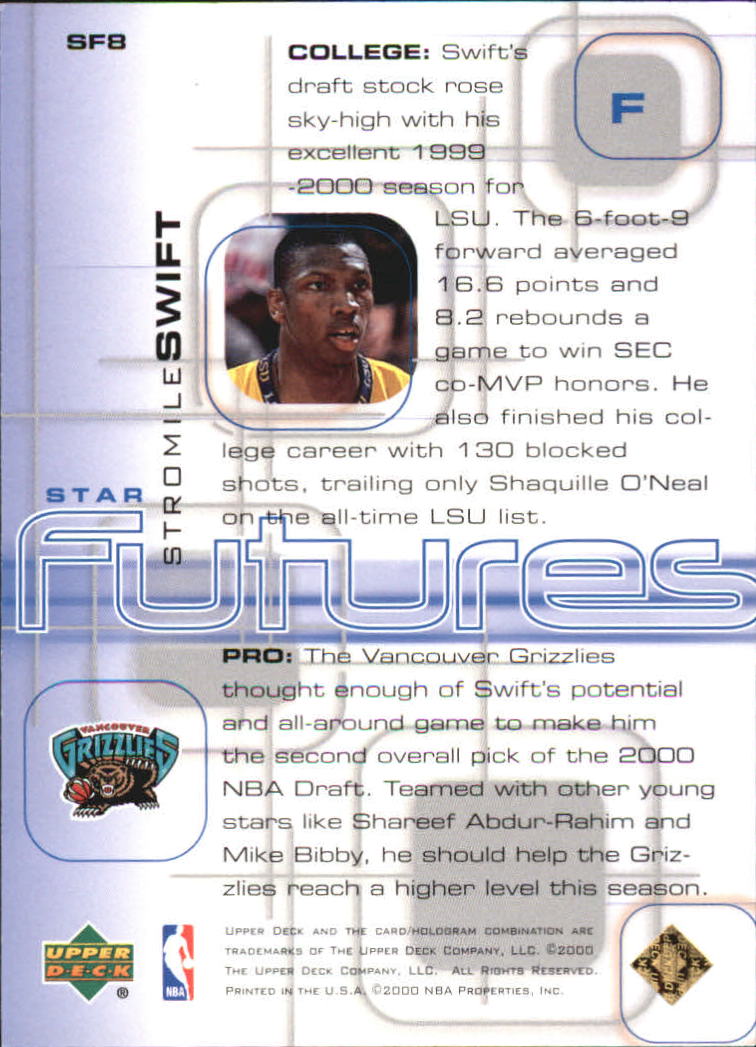 2000/2001 Pros and Prospects (Upper Deck) Basketball - Picture 221 of 221